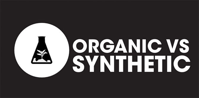 organic vs synthetic icon
